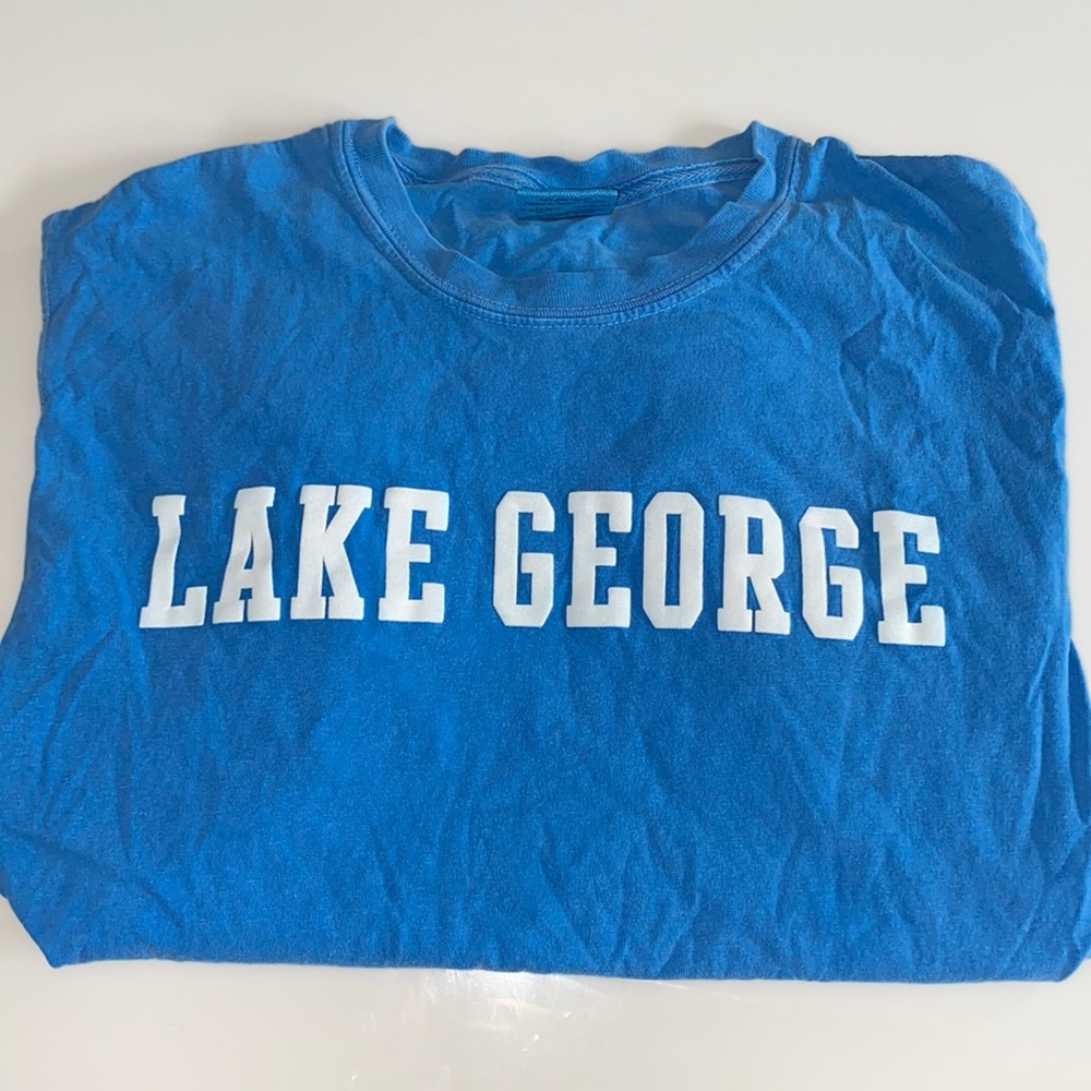 Comfort Colors Lake George New York Aqua Short Sleeve